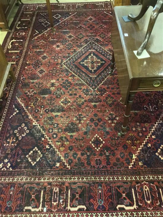 Meimeh blue & red rug